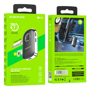 Bluetooth Aux адаптер BOROFONE BC42+Micro SD (42271)
