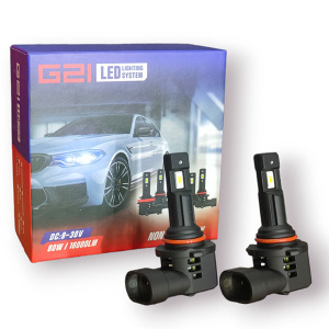 Автолампа светодиодная HB4 (9006) G22 80W DC9-30V (2шт./комп.) (G20-HB4)