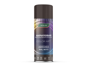 VESLEE Краска-спрей COLOR ART ШОКОЛАДНО-КОРИЧНЕВЫЙ RAL 8017 520мл.(200гр.) (1шт./12шт.) L8017
