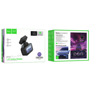Автомобильный видеорегистратор HOCO DV10 Mini screen dashcam (черный) (49894)