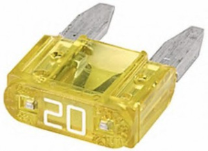 Предохранители ВОСХОD FBN 20A  MINI YELLOW (коробка 100шт)