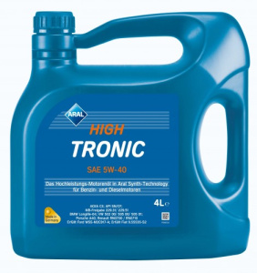 ARAL масло моторное High Tronic 5W-40 SN/CF ACEA C3 (п.кан) 4л (20634)