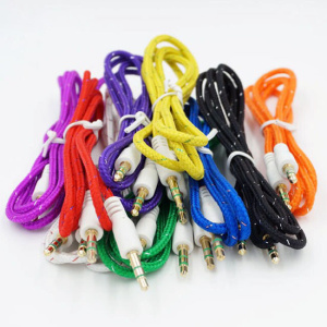 Кабель AUX тканевый MiniJack 3,5mm/MiniJack 3,5mm (без упак.) 38922/36860