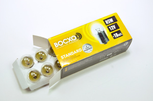 Автолампа R5W 12V BOCXOD BA15S 82225 10шт./уп.