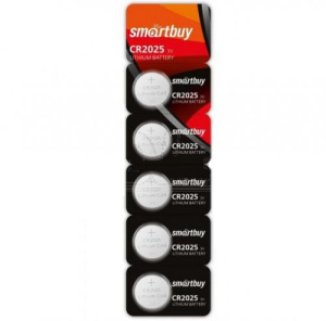 Элемент питания Smartbuy CR2025/5B 5шт/блистер (SBBL-2025-5B) (24371)