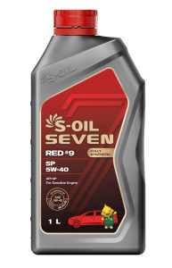 S-OIL Масло моторное 100% синтетика SEVEN RED #9 SP 5W-40 1л (1шт./12шт.) (E108303)