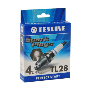 Свечи зажигания TESLINE Renault LOGAN,Kia Spectra,ЛАРГУС 16V (комплект 4шт.) (TKS6RC) 8513 TL28
