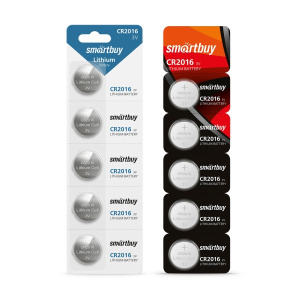 Элемент питания Smartbuy CR2016/5B 5шт/блистер (SBBL-2016-5B) (24370)