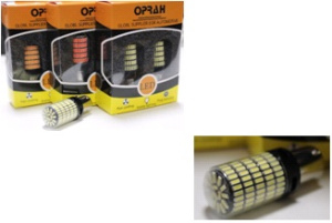 Автолампа светодиодная P21W 1156-4014-150SMD 19W! 12-24V W (компл - 2 шт) (RED) Y095