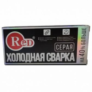 RED RHS01 Холодная сварка серая с металлом 57г 1/6шт