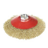 Кордщетка латунная для "болгарки" ТАРЕЛКА 100мм  (IP-100)
