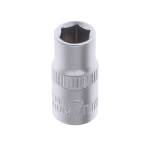 Головка   1/4" шестигранная  7мм "AV Steel" AV-500007