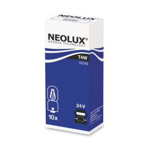 Автолампа T4W 24V NEOLUX Standart (3930) (BA9s) 10шт. N249