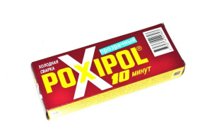 Poxipol Холодная сварка прозрачный 16г./14мл. (красная упаковка) 1шт./6шт.