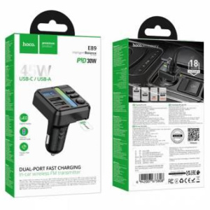 Трансмиттер-FM автомобильный HOCO E89 Bluetooth (06033)