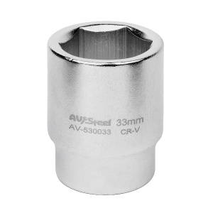 Головка  3/4" шестигранная 33мм "AV Steel" AV-530033