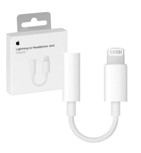 Переходник Lightning - Aux 3.5 L01 (белый) БЕЗ УПАКОВКИ (45050)