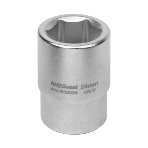 Головка  3/4" шестигранная 24мм "AV Steel" AV-530024
