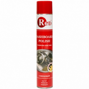 RED R4751 Полироль пластика глянцевый "Ваниль" (аэрозоль) 1л 1/12шт